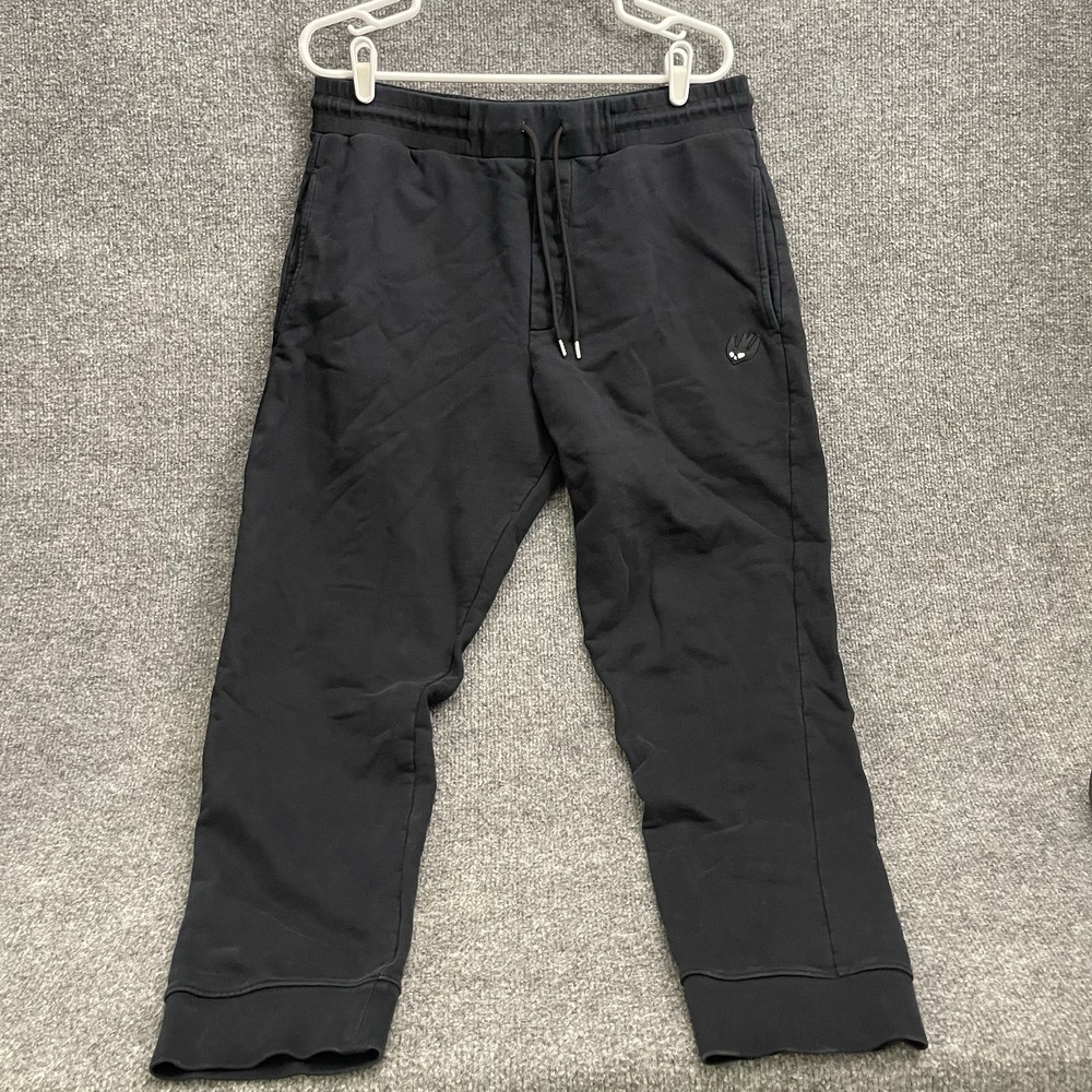 McQ Alexander McQueen Swallow Logo Sweatpants Mens Sz XL Fleece Joggers Black